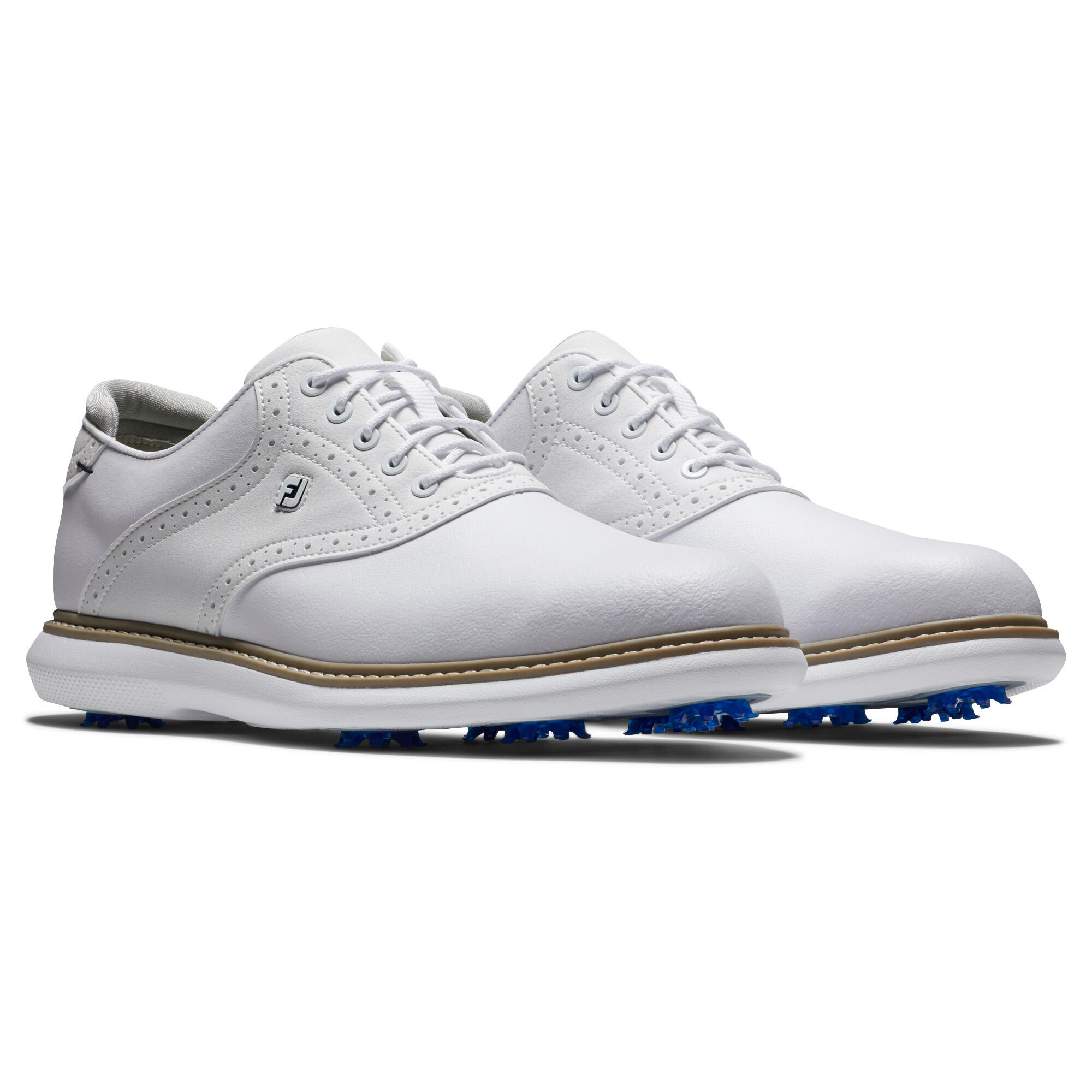 MEN'S GOLF SHOES FOOTJOY WATERPROOF - TRADITIONS WHITE 1/6