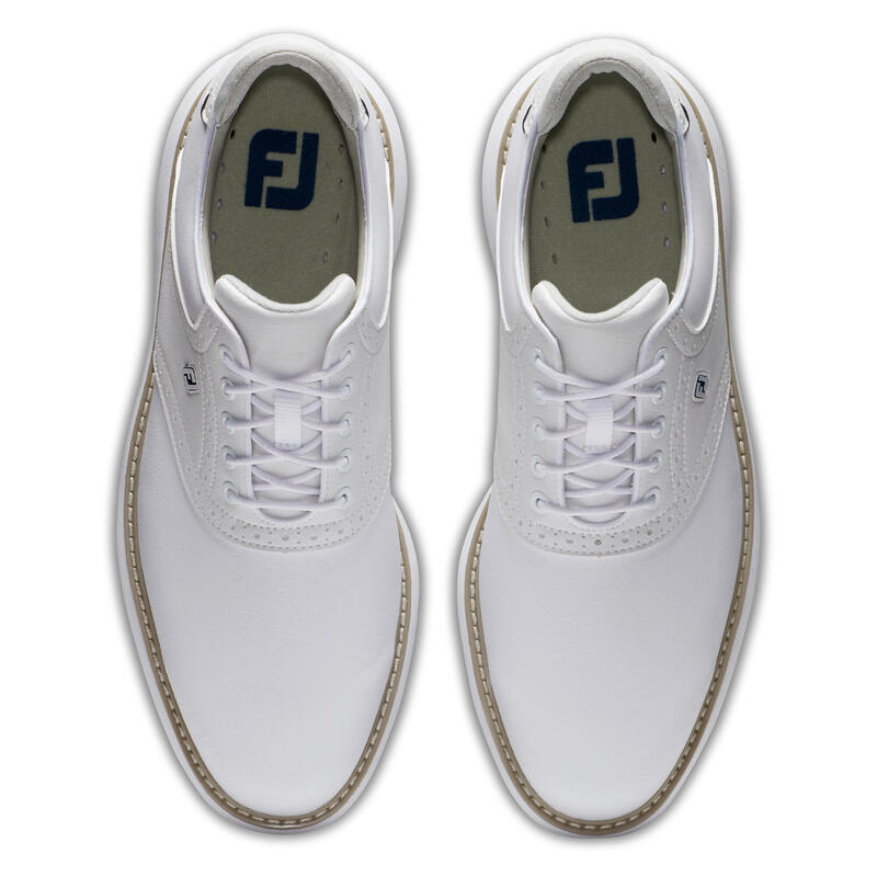 ZAPATOS DE GOLF HOMBRE FOOTJOY IMPERMEABLE - CLÁSICOS BLANCOS