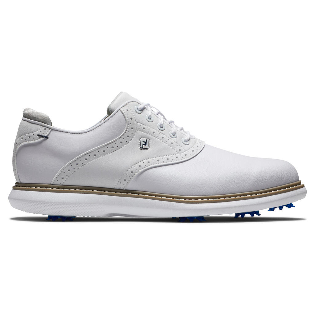 MEN'S GOLF SHOES FOOTJOY WATERPROOF - TRADITIONS WHITE