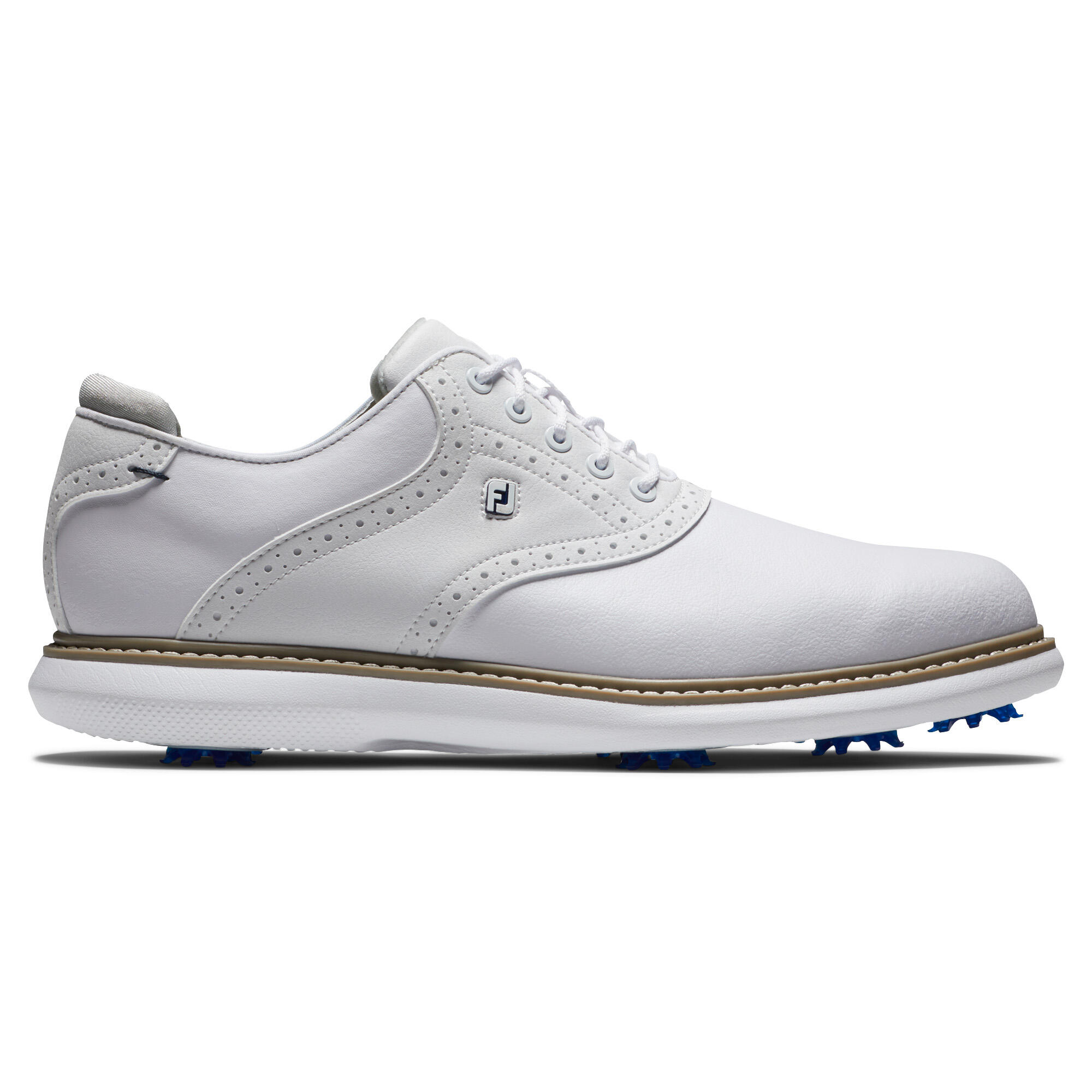 MEN'S GOLF SHOES FOOTJOY WATERPROOF - TRADITIONS WHITE 2/6