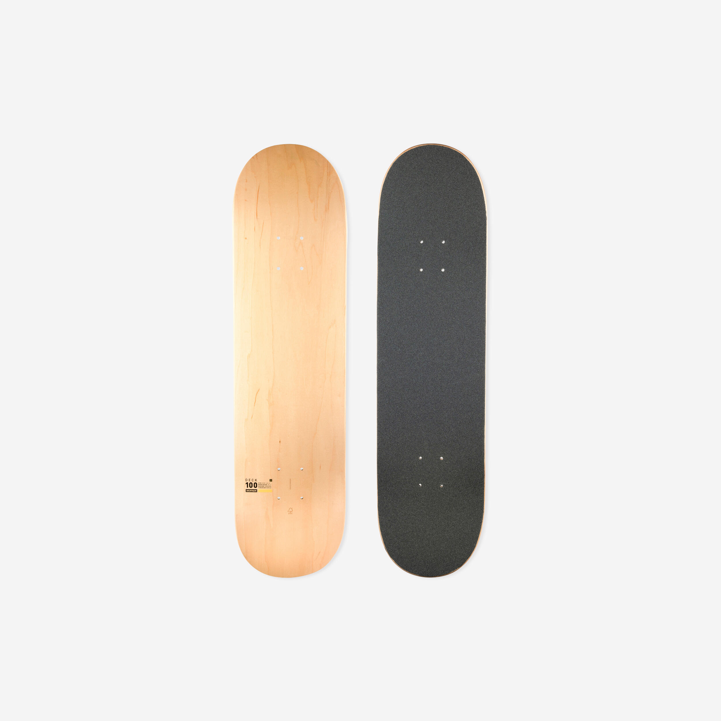 Maple Skateboard Deck with Grip DK100 8" 1/8
