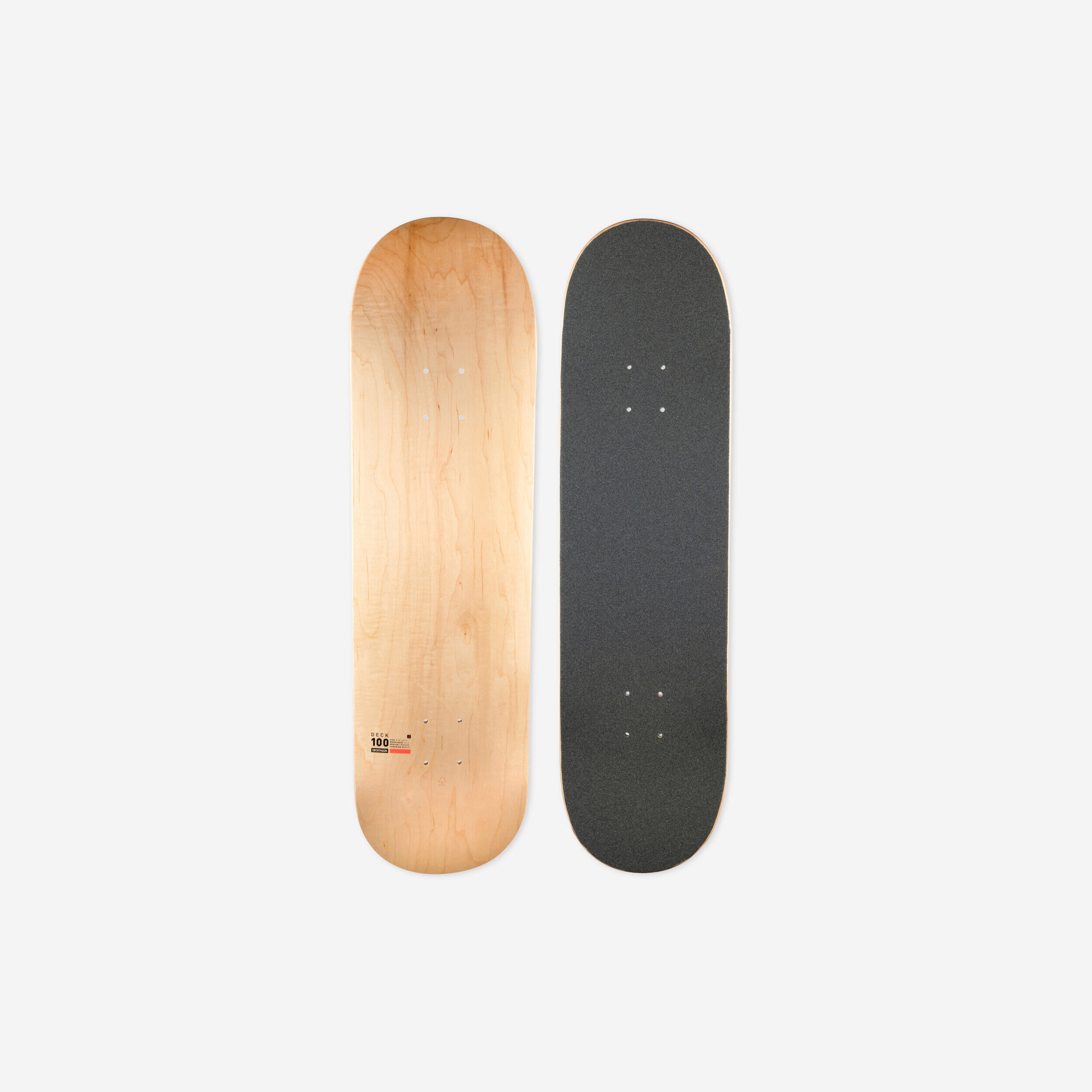 OXELO Maple Skateboard Deck with Grip DK100 8.5"