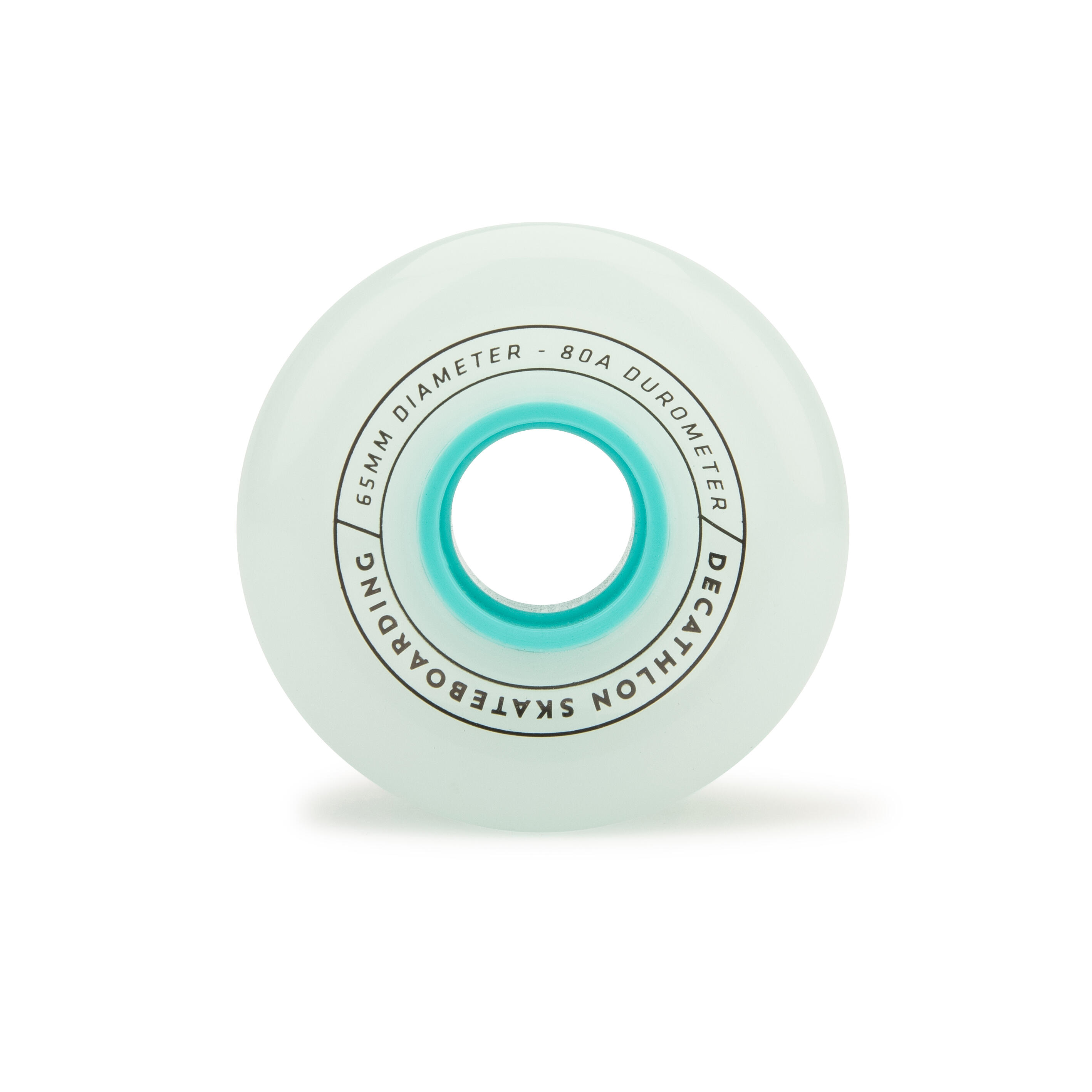 65 mm 80A Longboard Cruiser Surfskating Wheels 4-Pack  - DECATHLON