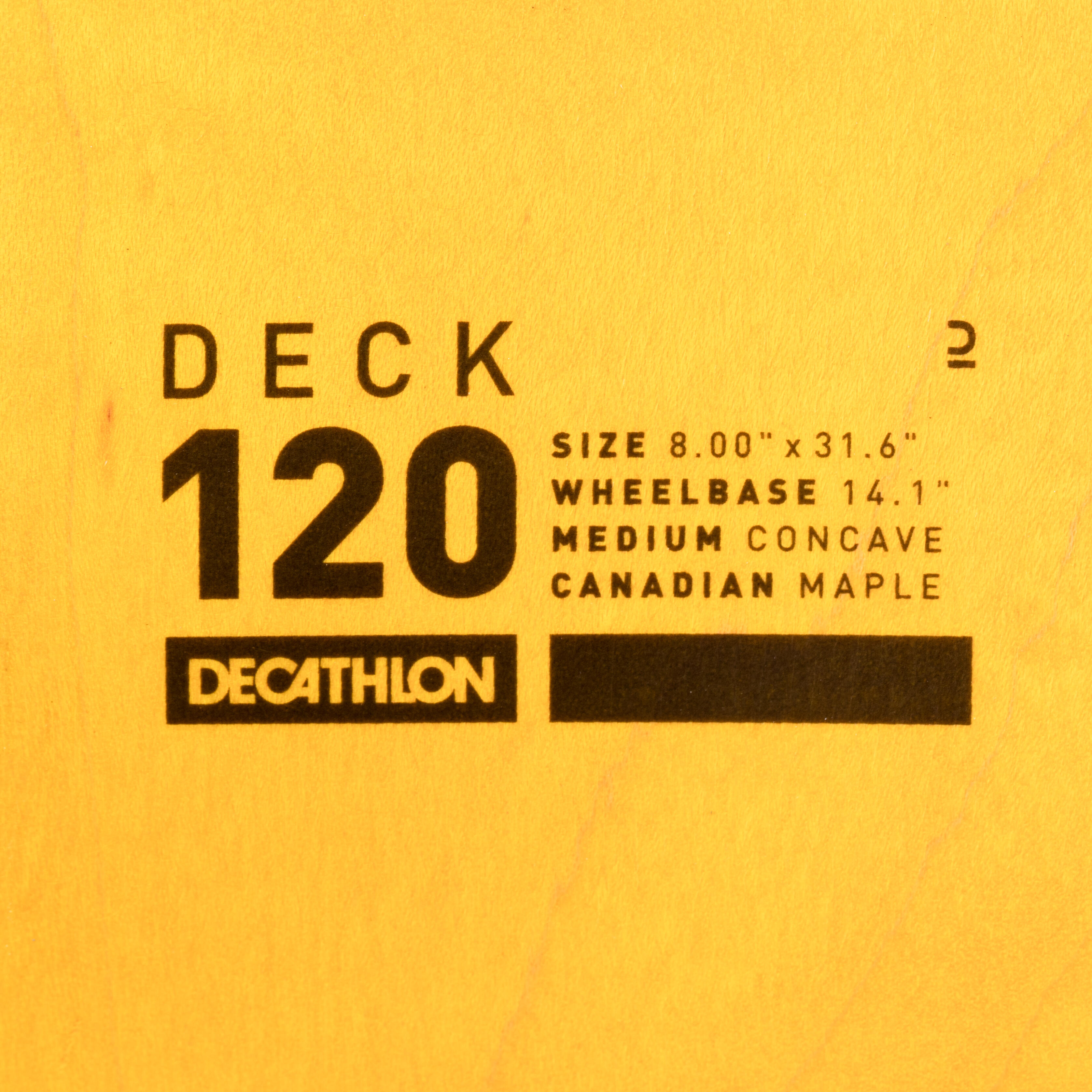 DECATHLON Skateboardová doska z javora - Veľkosť: 8, 120 · záber 6