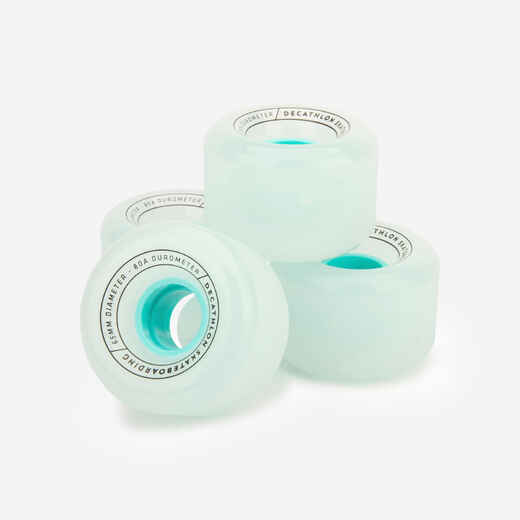 
      65 mm 80A Longboard Cruiser Surfskating Wheels 4-Pack - Blue
  