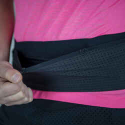 HYDRATION FLASK-CARRYING RUNNING BELT - BLACK