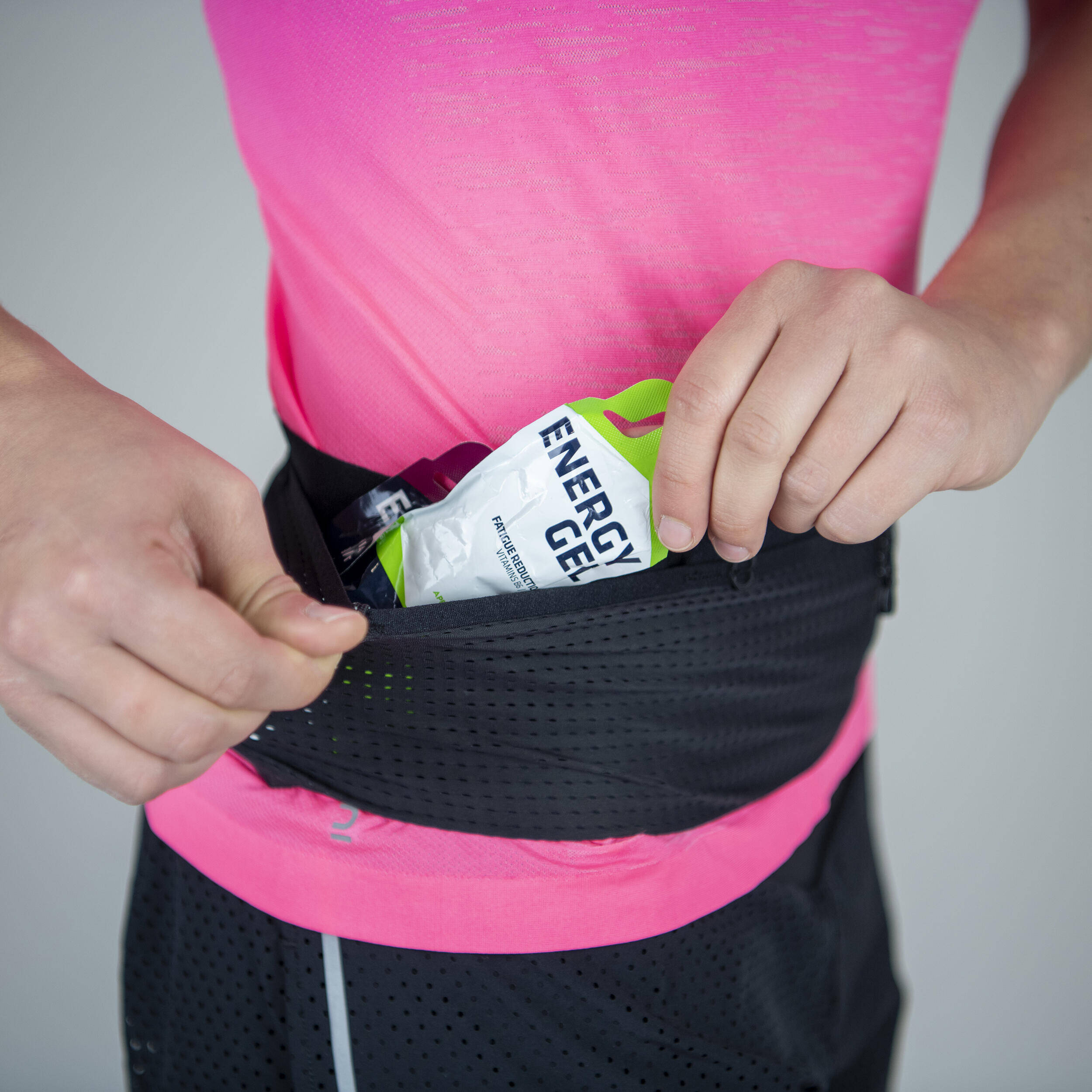 Running Belt for Carrying Hydration Flask (2 x 250 ml), energy gels, keys, phone -  4