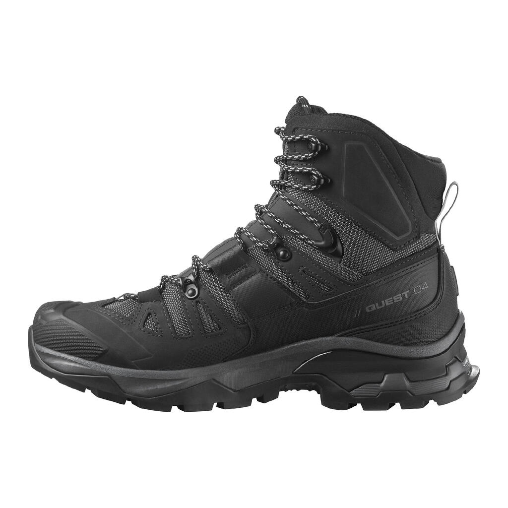 MEN'S WATERPROOF LEATHER HIGH TREKKING BOOTS - SALOMON QUEST 4 GTX