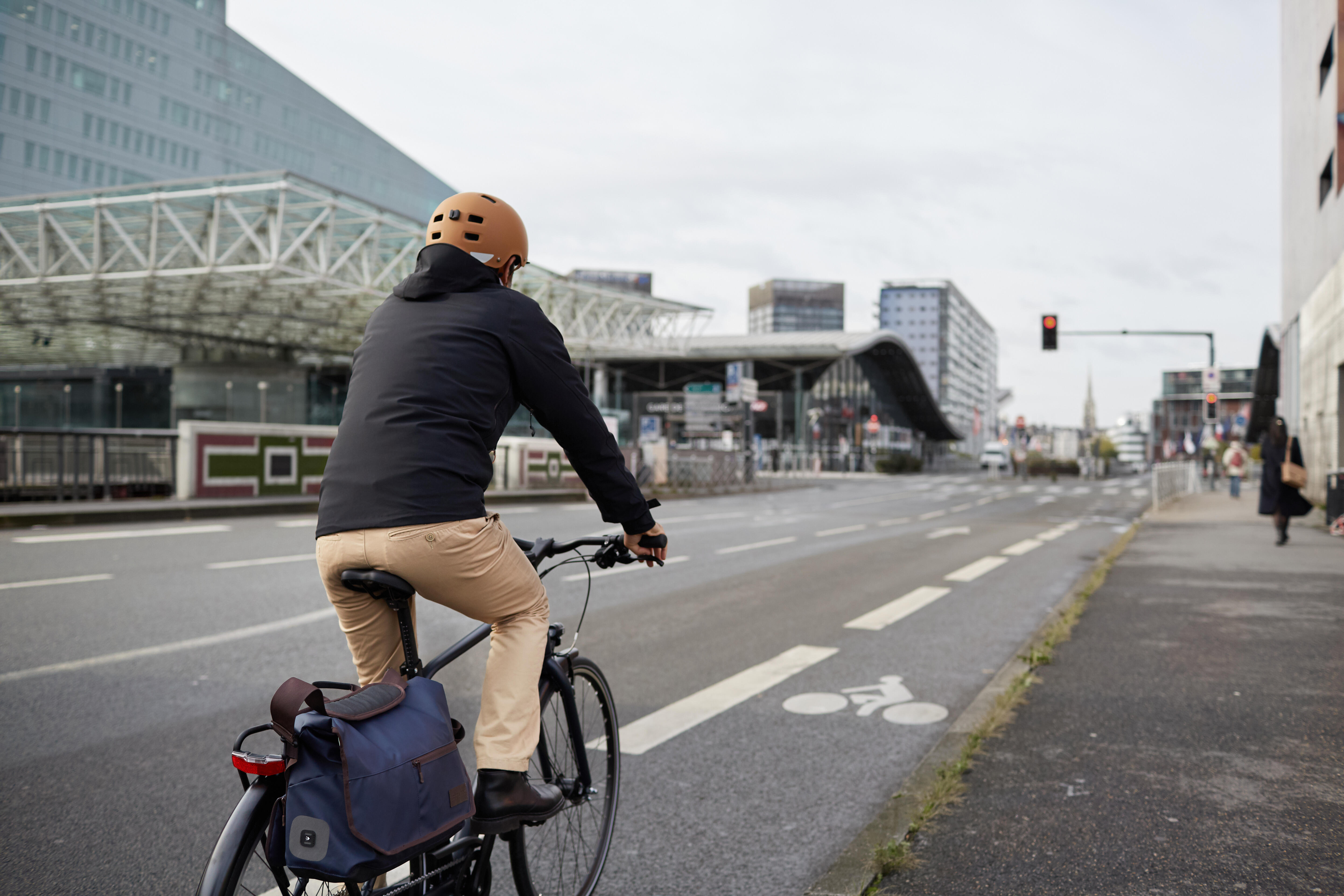 Vélo de ville longue distance à cadre haut 500 - ELOPS