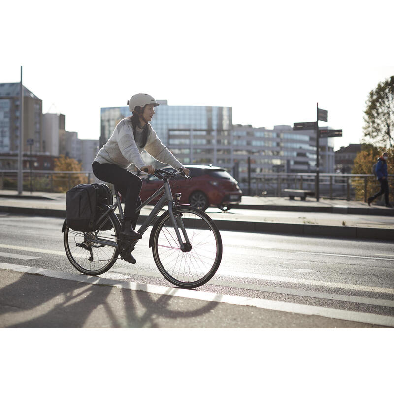 Bicicletă de oraș distanțe lungi 500 cadru jos Gri Adulți 