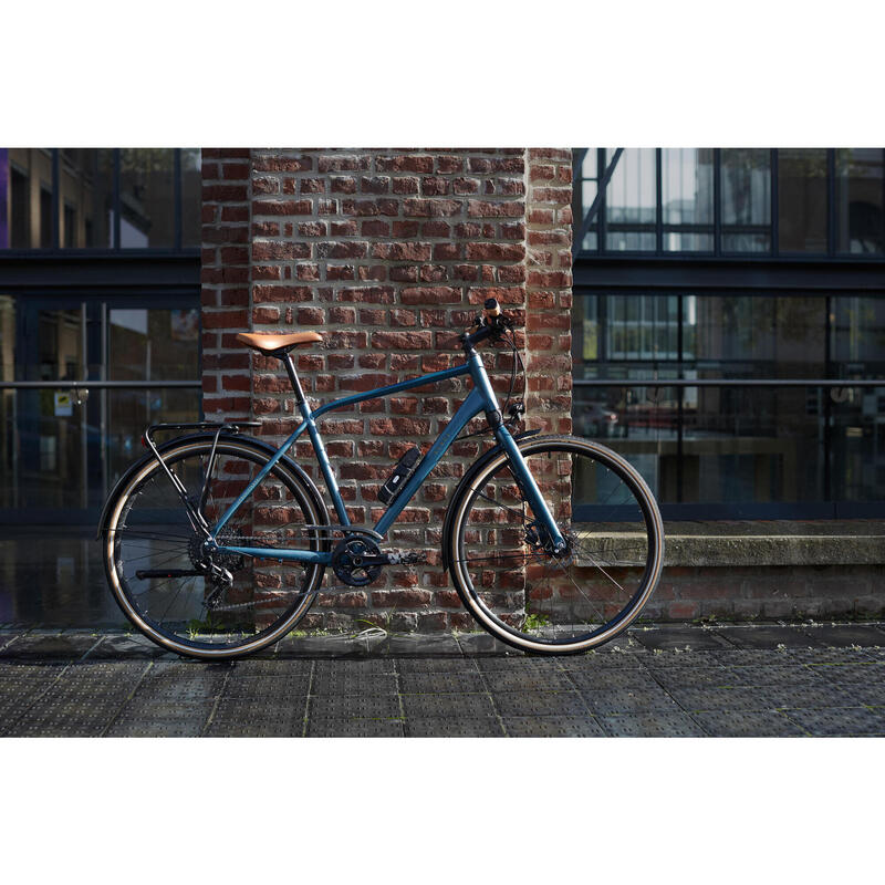 Bicicletă de oraș Elops 900 cadru înalt albastru