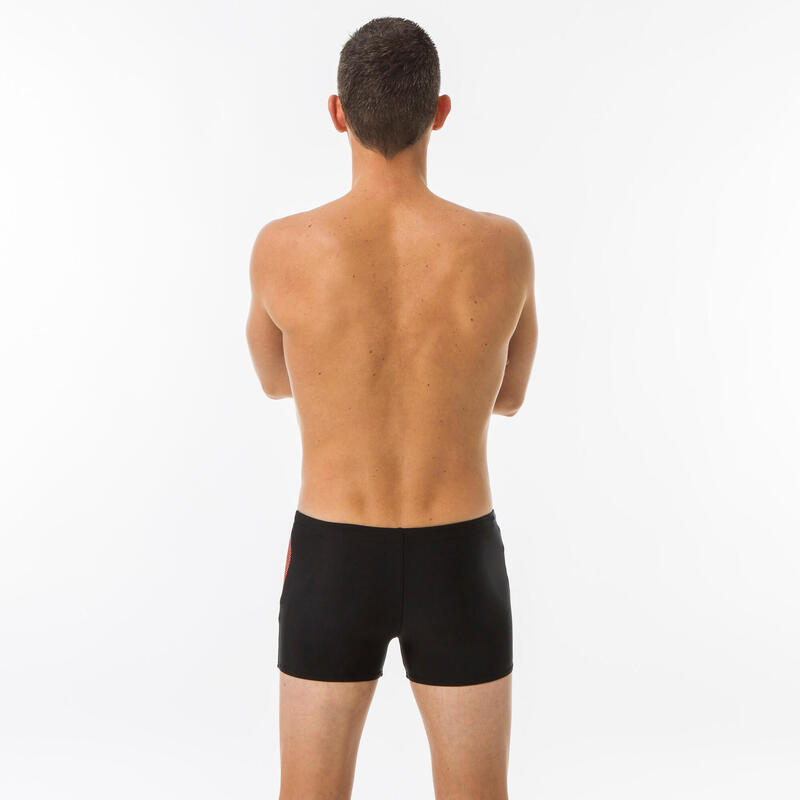 Bañador Hombre natación Speedo bóxer negro rojo