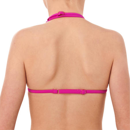 KAI LG girls' two-piece sliding triangle swimsuit - Pink
