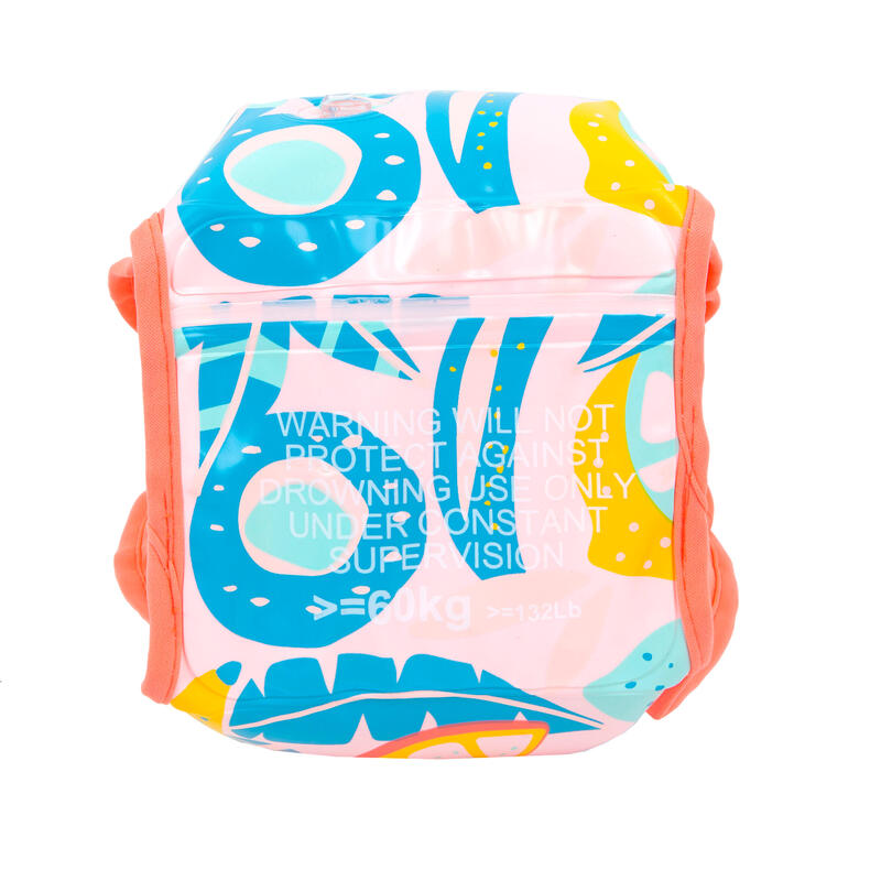 Adult Swimming Pool Armbands “FRUITS” print > 60 kg - Pink