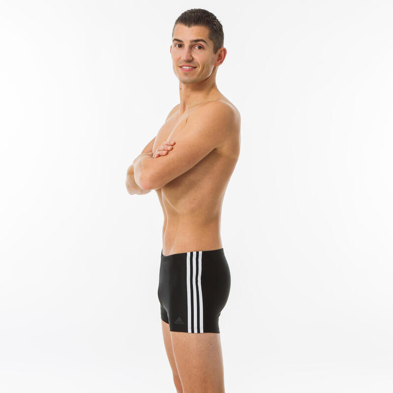 Men's swimming boxers ADIDAS 3S - Black White