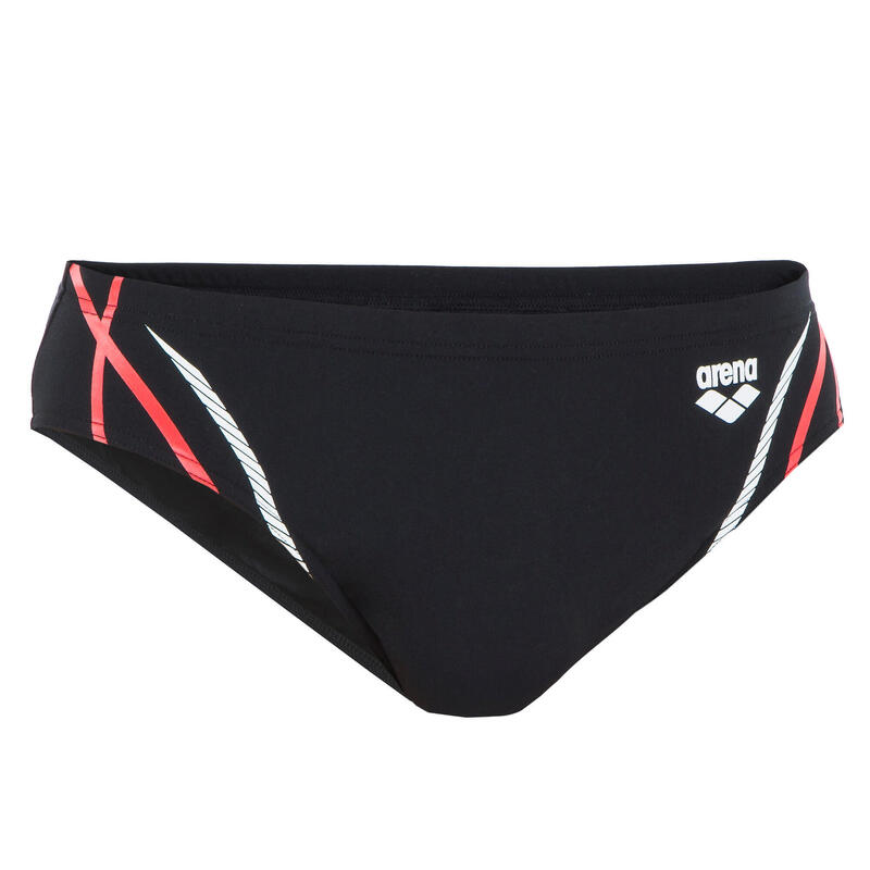 Costume slip uomo SIMY BRIEF nero-rosso