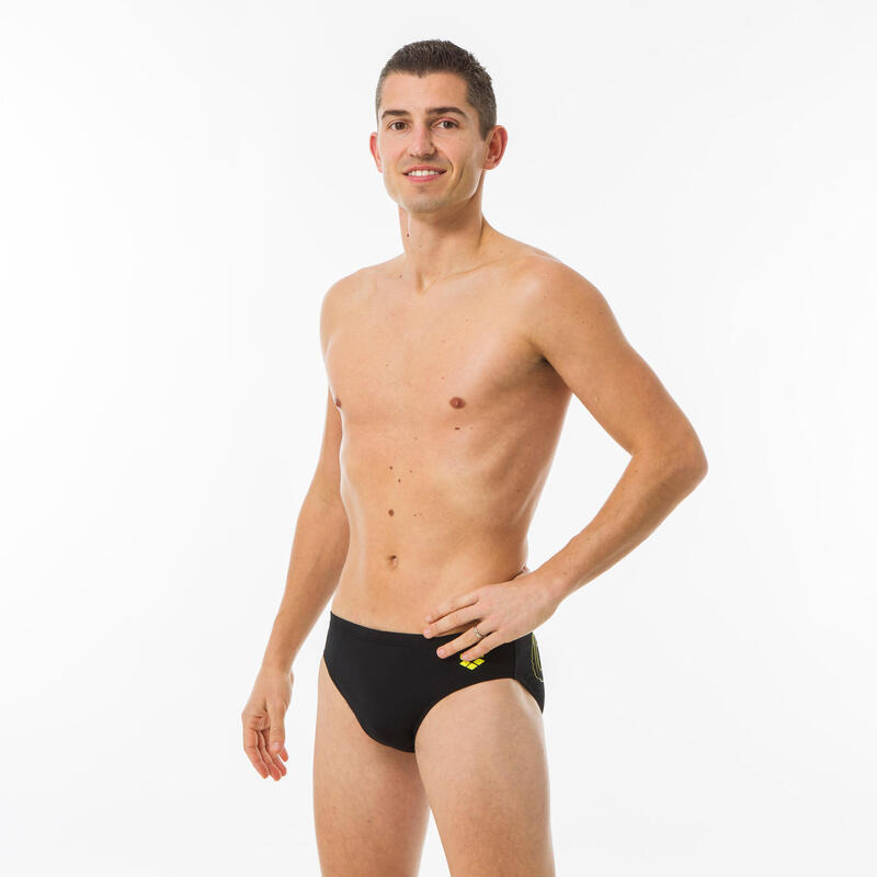 Slip de bain natation ARENA NOIR VERT