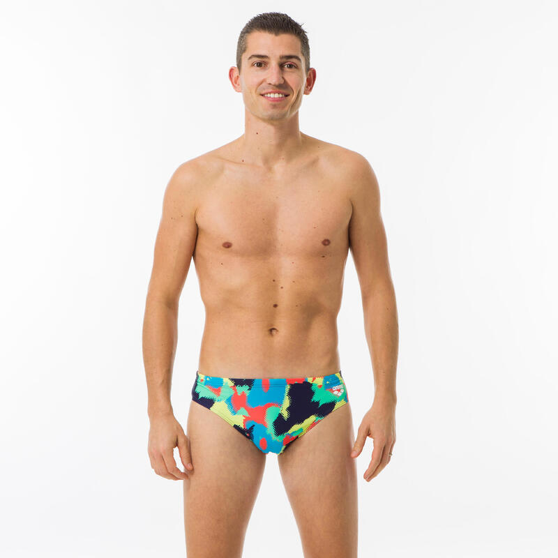 Costume slip uomo PLAMMY BRIEF blu-rosso