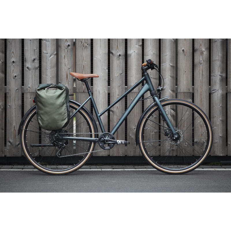 Fahrradtasche 500 für Gepäckträger 20 Liter wasserdicht braun