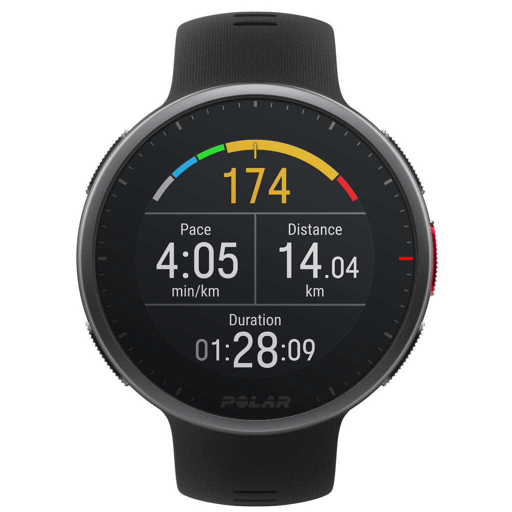 GPS-Multisportuhr Smartwatch Vantage V2 schwarz