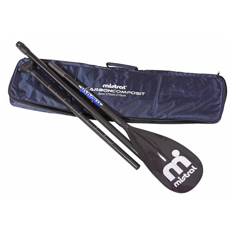 SUP-Paddel längenverstellbar Carbon 3-teilig zerlegbar Mistral MISTRAL -  DECATHLON