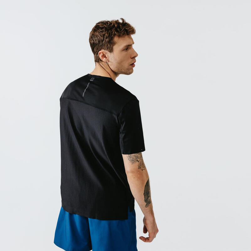 Pánské běžecké prodyšné tričko Dry+ Breath černé 