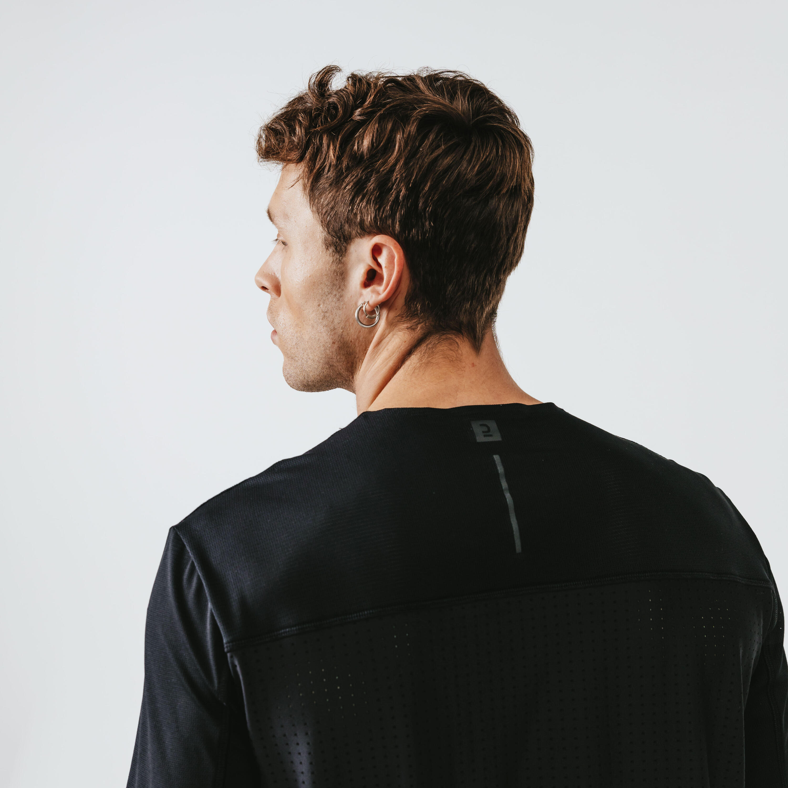 Maglia running uomo DRY+ BREATH nera 8/10