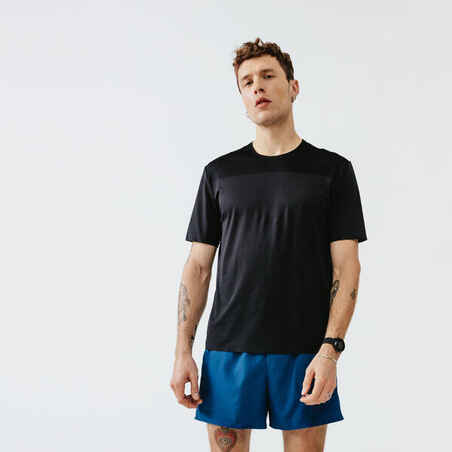 Majica za trčanje muška prozračna Dry+ crna