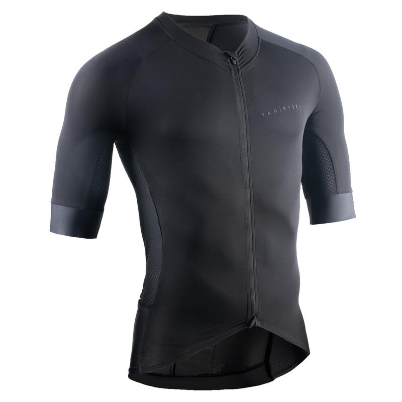 Maillot Vélo Route manches courtes été Homme - RACER noir