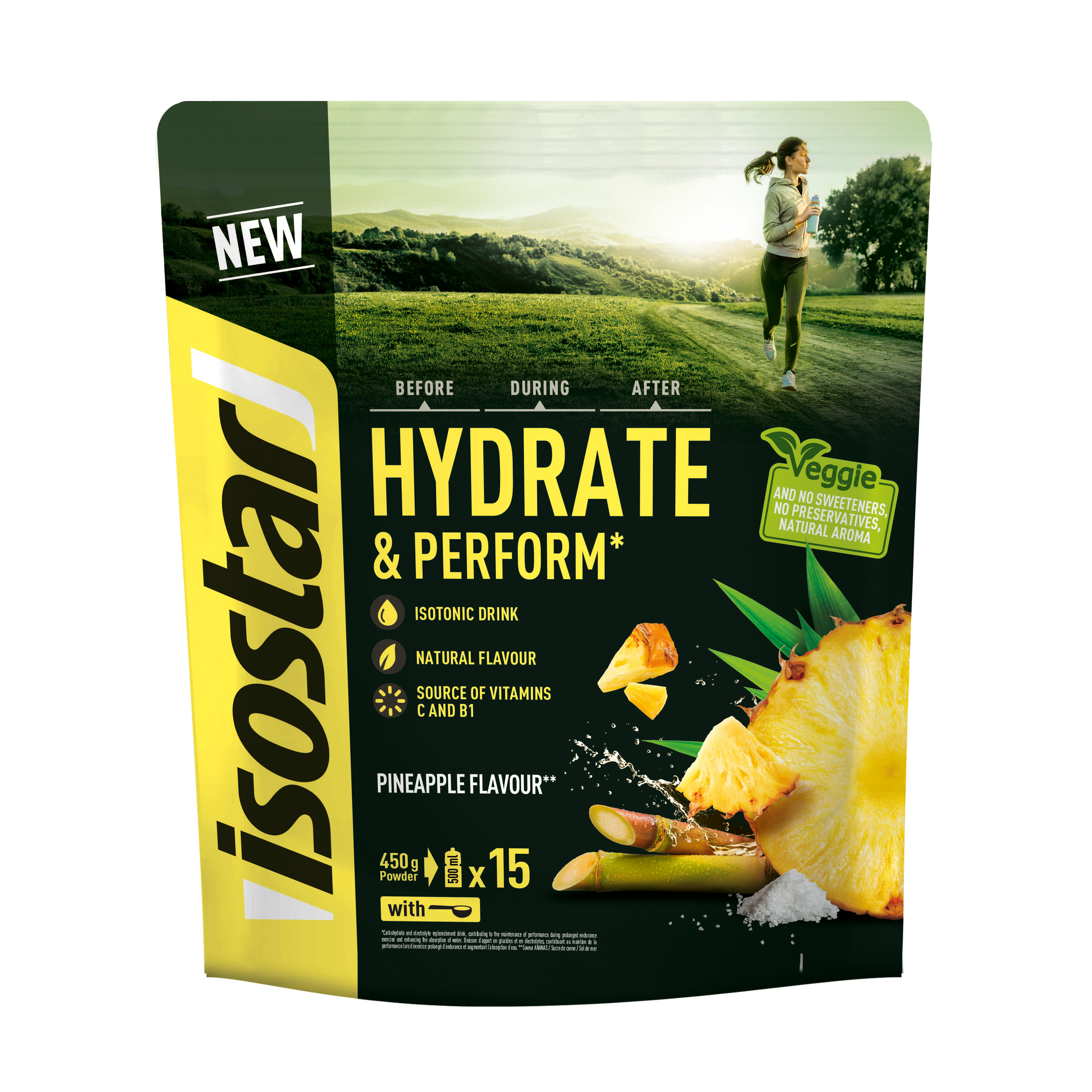 Pudră izotonică Hydrate & Perform Ananas 450 g