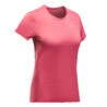 Women Mountain Hiking Quick Drying T-Shirt MH100 Pink