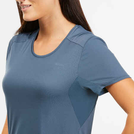 Moteriški trumparankoviai kalnų žygių marškinėliai „MH100“