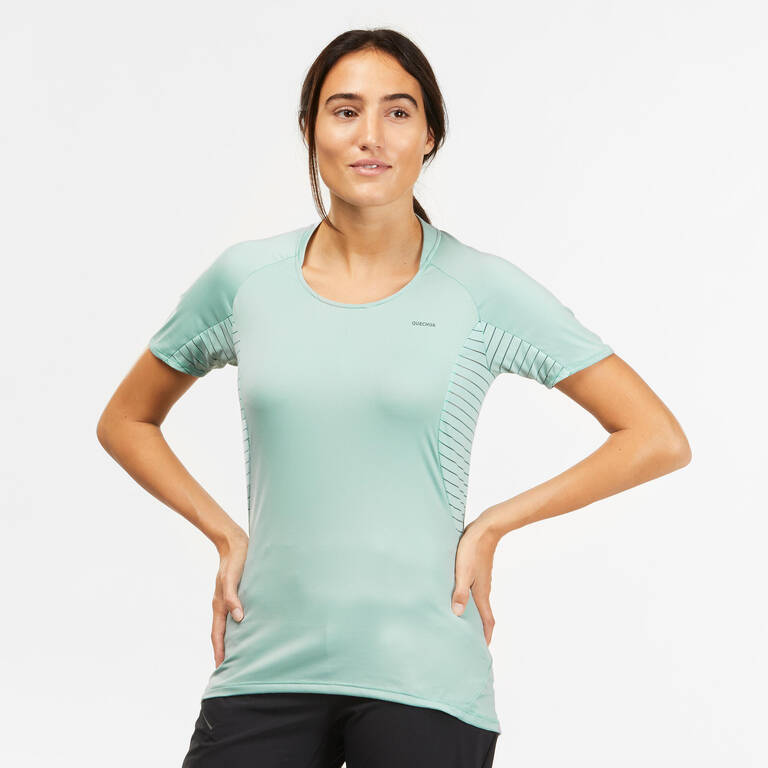 Women's Mountain Walking Short-Sleeved T-Shirt MH500