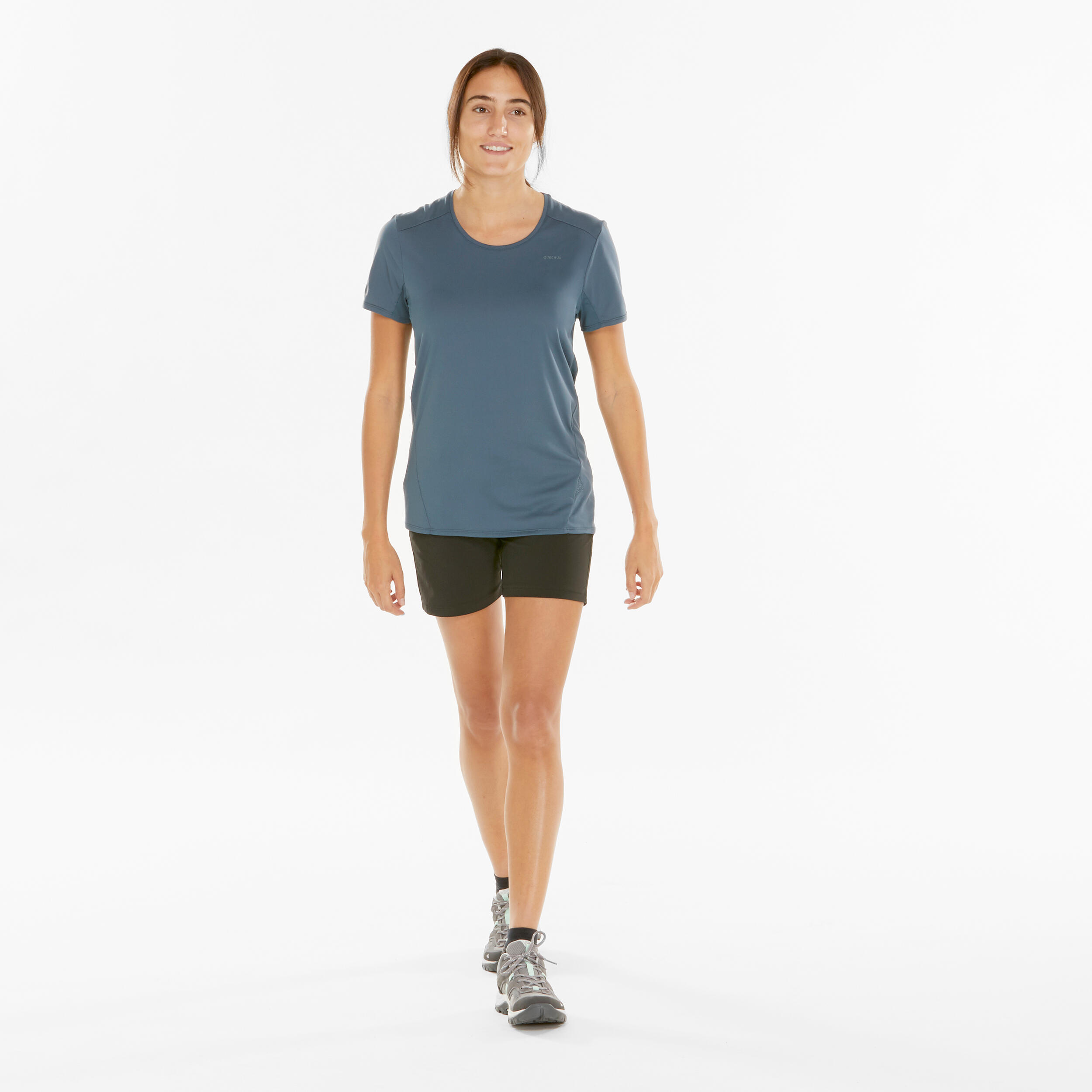 Women’s Mountain Walking Short-Sleeved T-Shirt MH100 2/3
