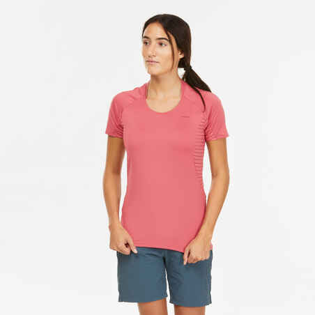 Women's Mountain Walking Short-Sleeved T-Shirt MH500