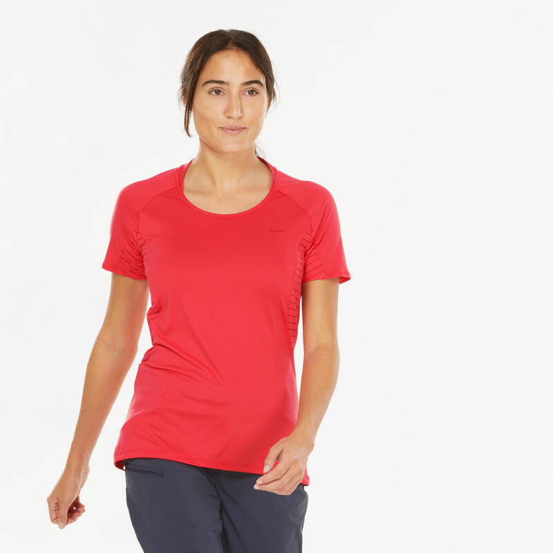 Women's Mountain Walking Short-Sleeved T-Shirt MH500