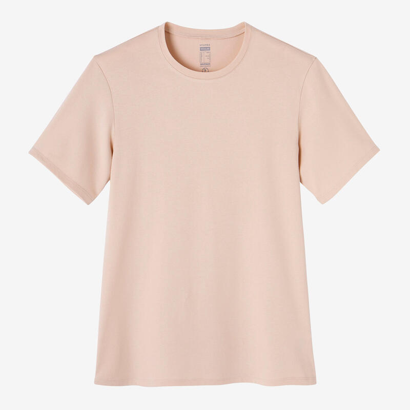 T-Shirt dehnbar Baumwolle - 500 beige