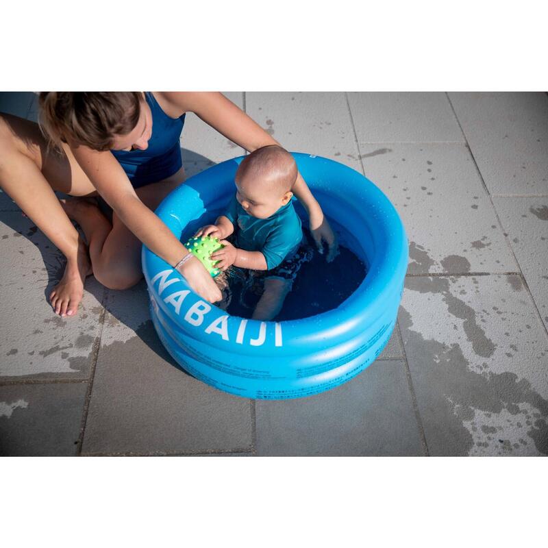 Small round inflatable paddling pool with three chambers width 70 cm height 30cm