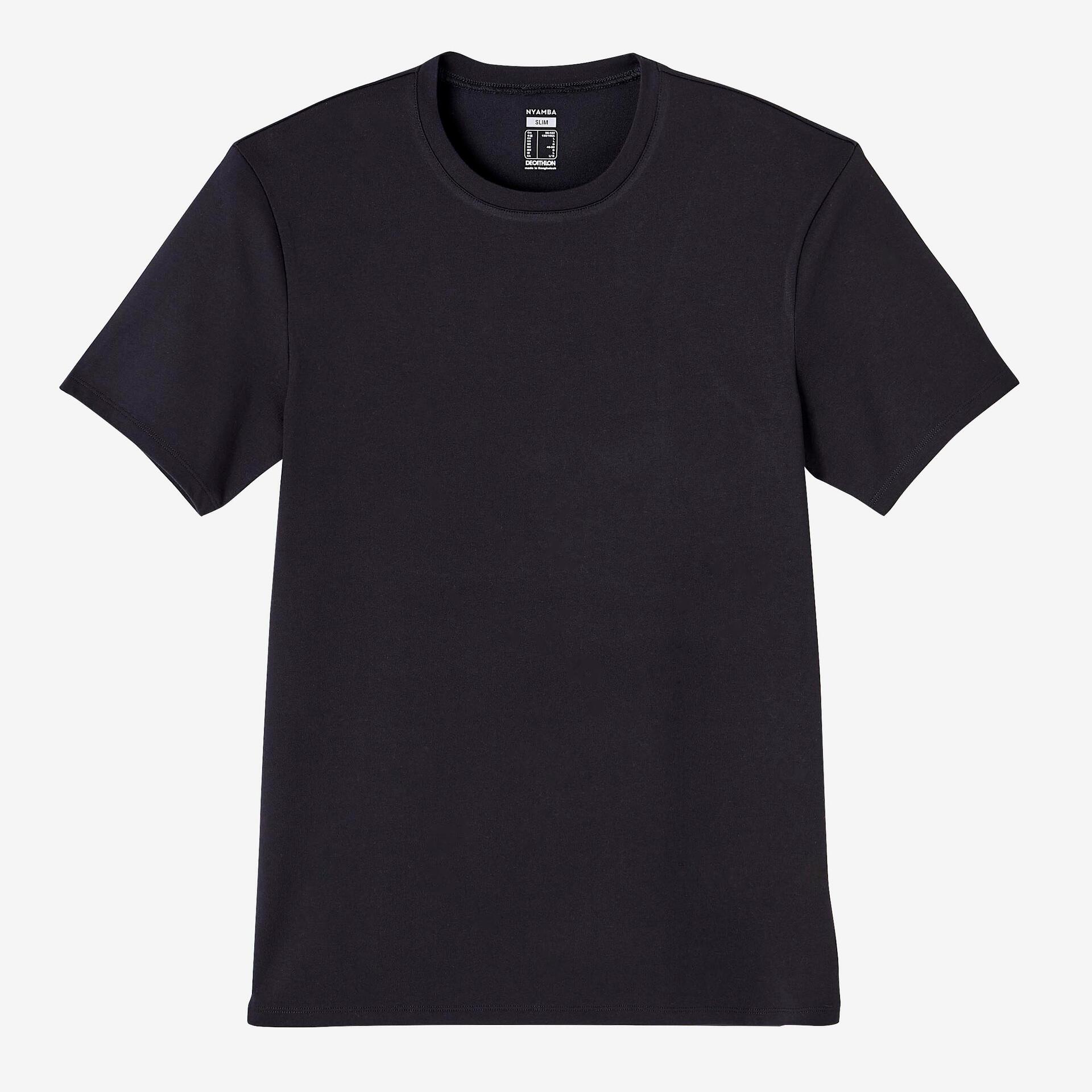 Men's Slim-Fit T-Shirt 500 Black