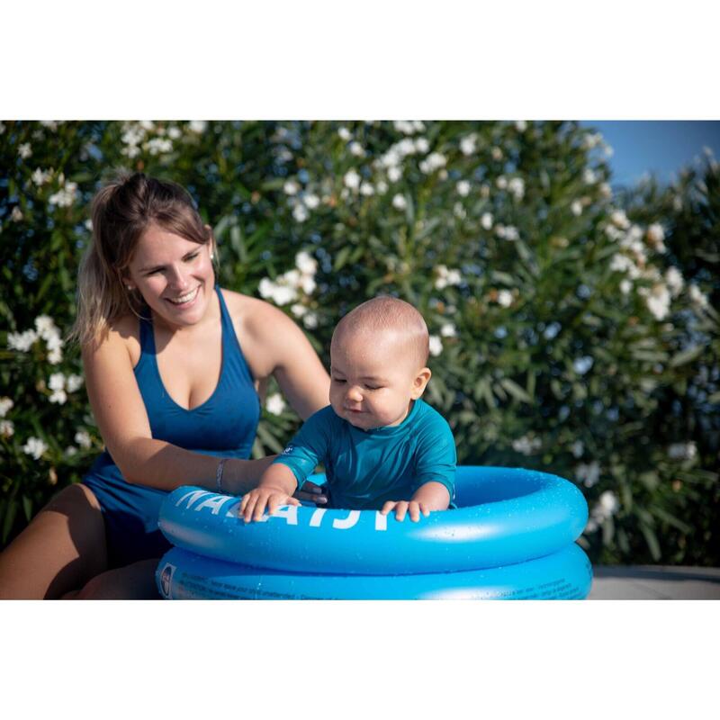 Small round inflatable paddling pool with three chambers width 70 cm height 30cm