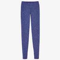 Women's Slim-Fit Fitness Leggings Fit+ 500 - Blue/Black Print