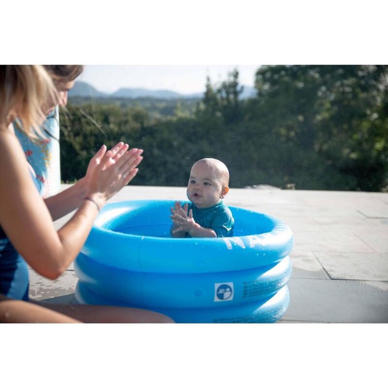 Small round inflatable paddling pool with three chambers width 70 cm height 30cm