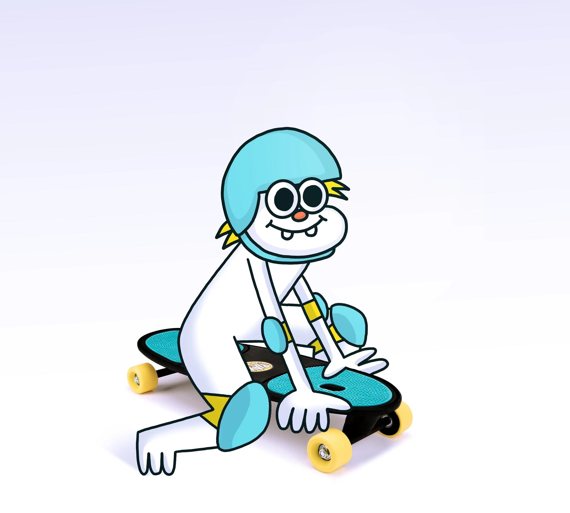 faire du skate assis