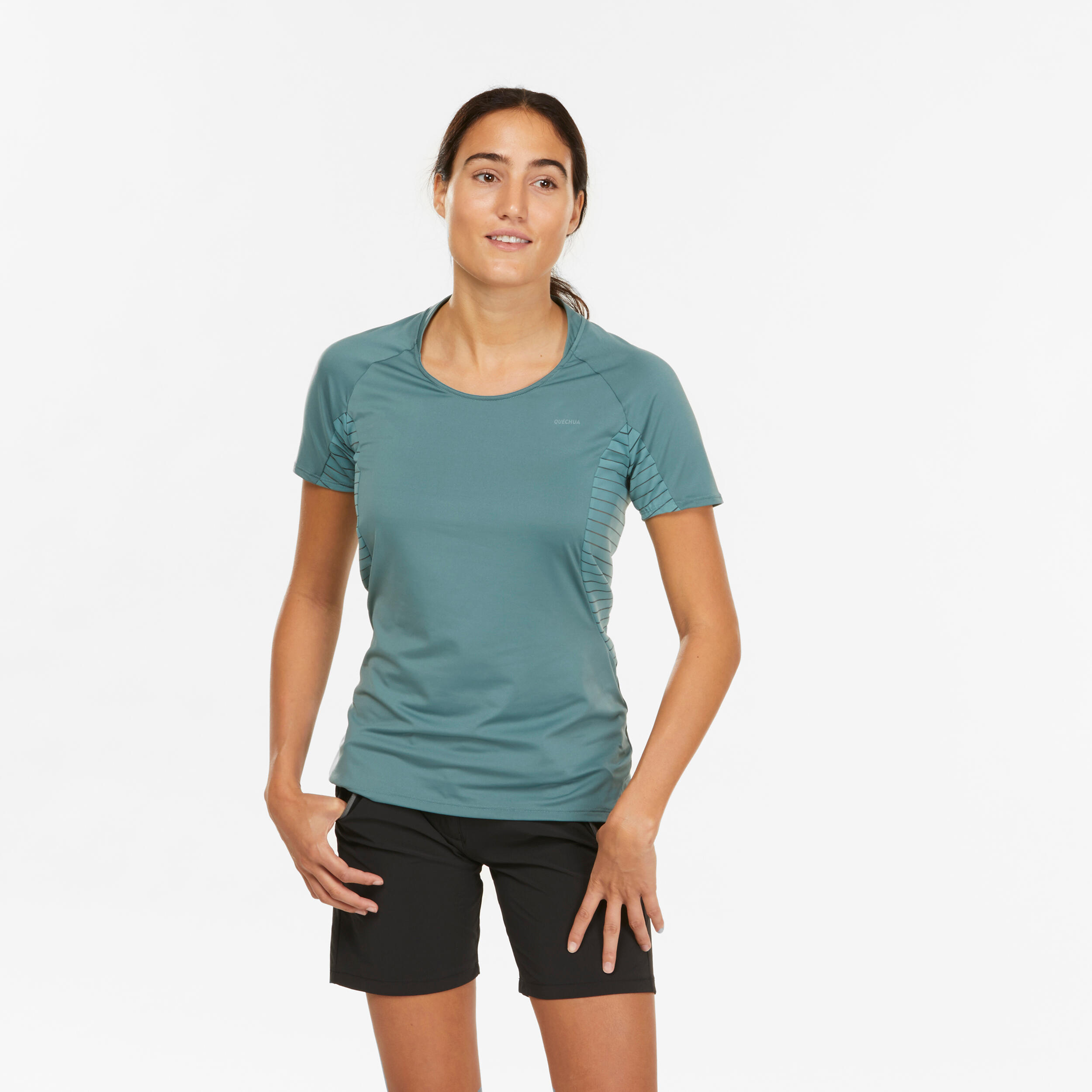 Playera de manga corta de senderismo en montaña - MH500 - mujer - Decathlon