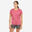 T-shirt trekking donna MH100 rosa