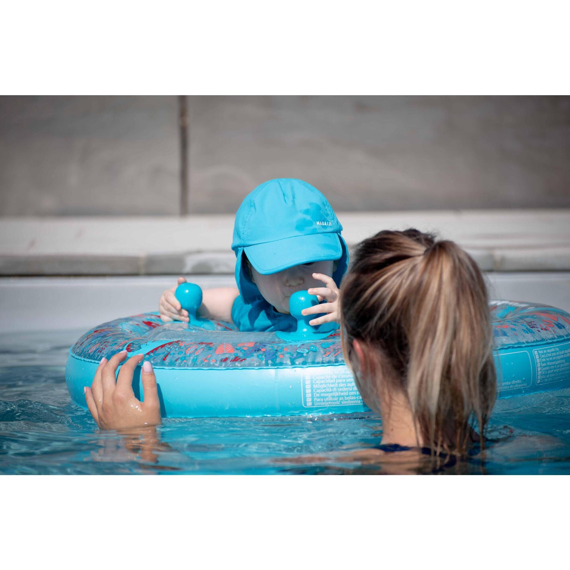 Anti-UV cap baby swimmer blue