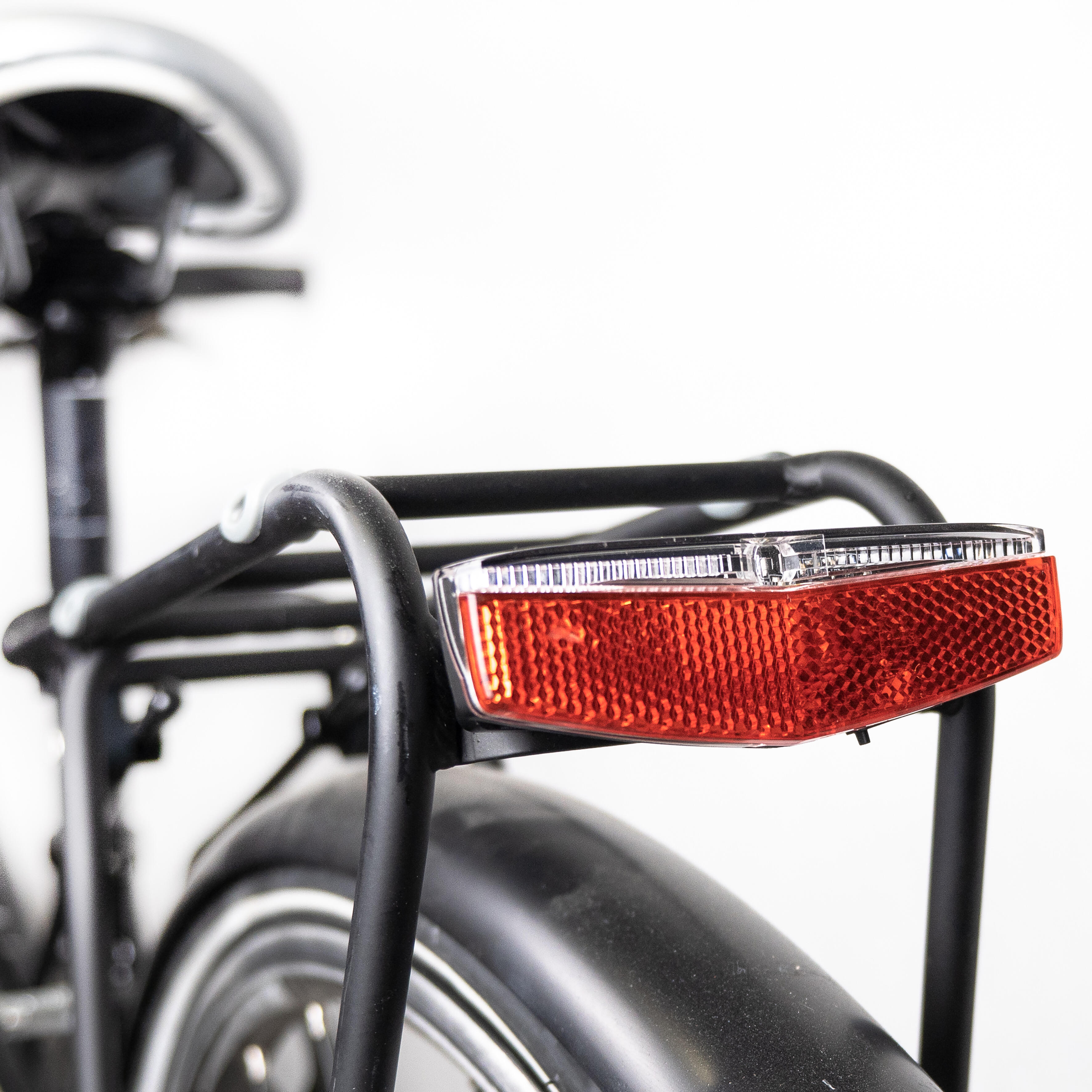 Rear Pannier Rack USB or Seat Post Bike Light Decathlon