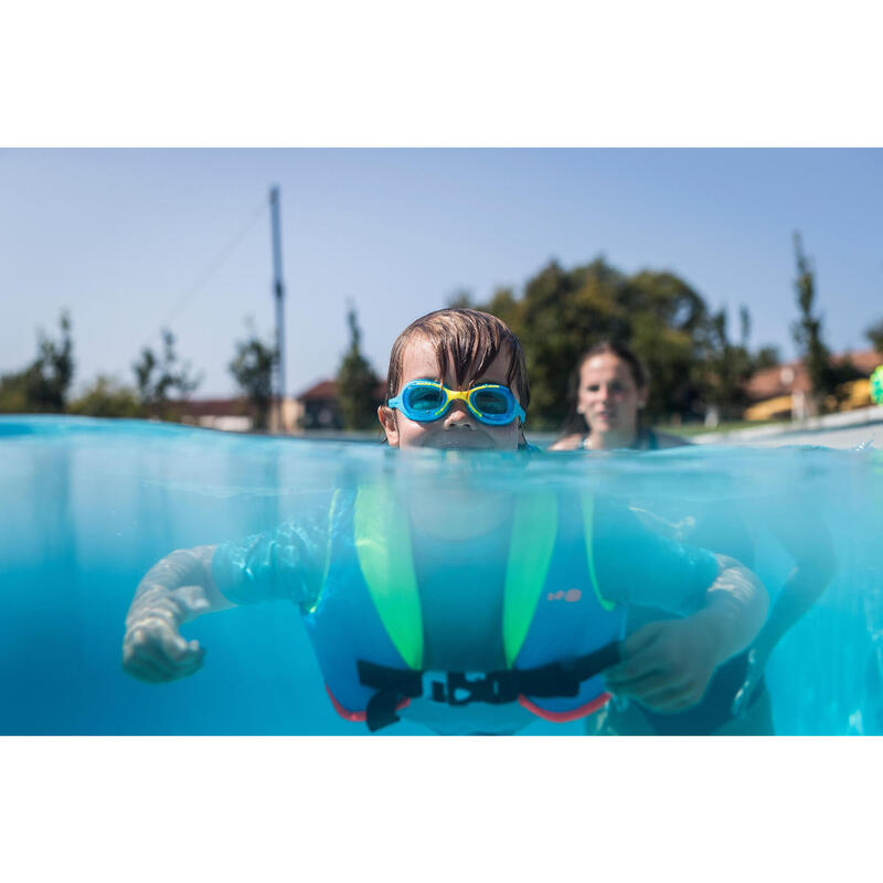 Gilet de natation SWIMVEST+ bleu-vert -25-35 kg