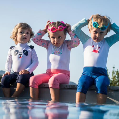 UV-Schwimmanzug langarm Baby/Kinder 