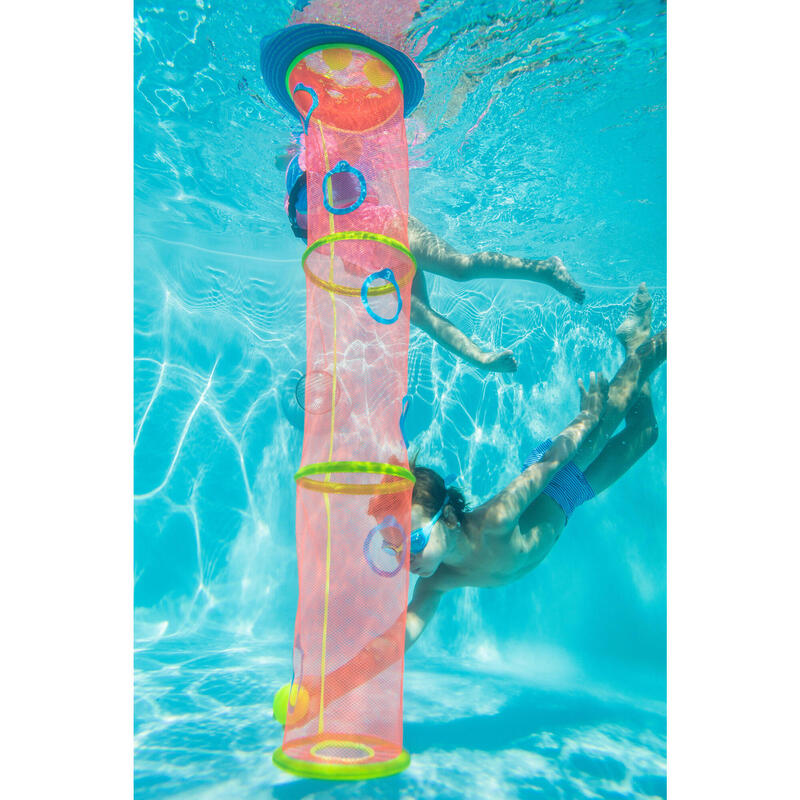 Jogo aquático de imersão para natação TIBALL saco+rede+3 bolas